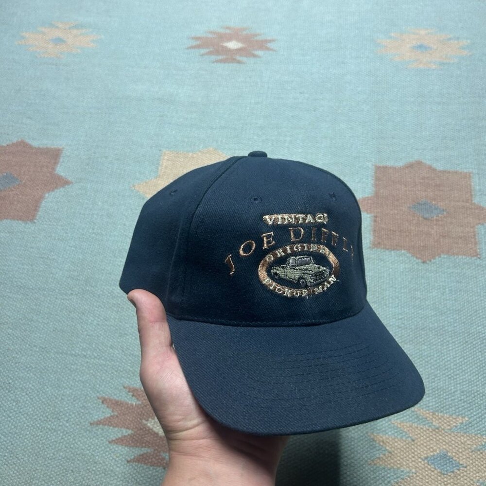 Vintage Strapback Hat Cap Joe Diffie Country Music Pickup Man Truck Blue